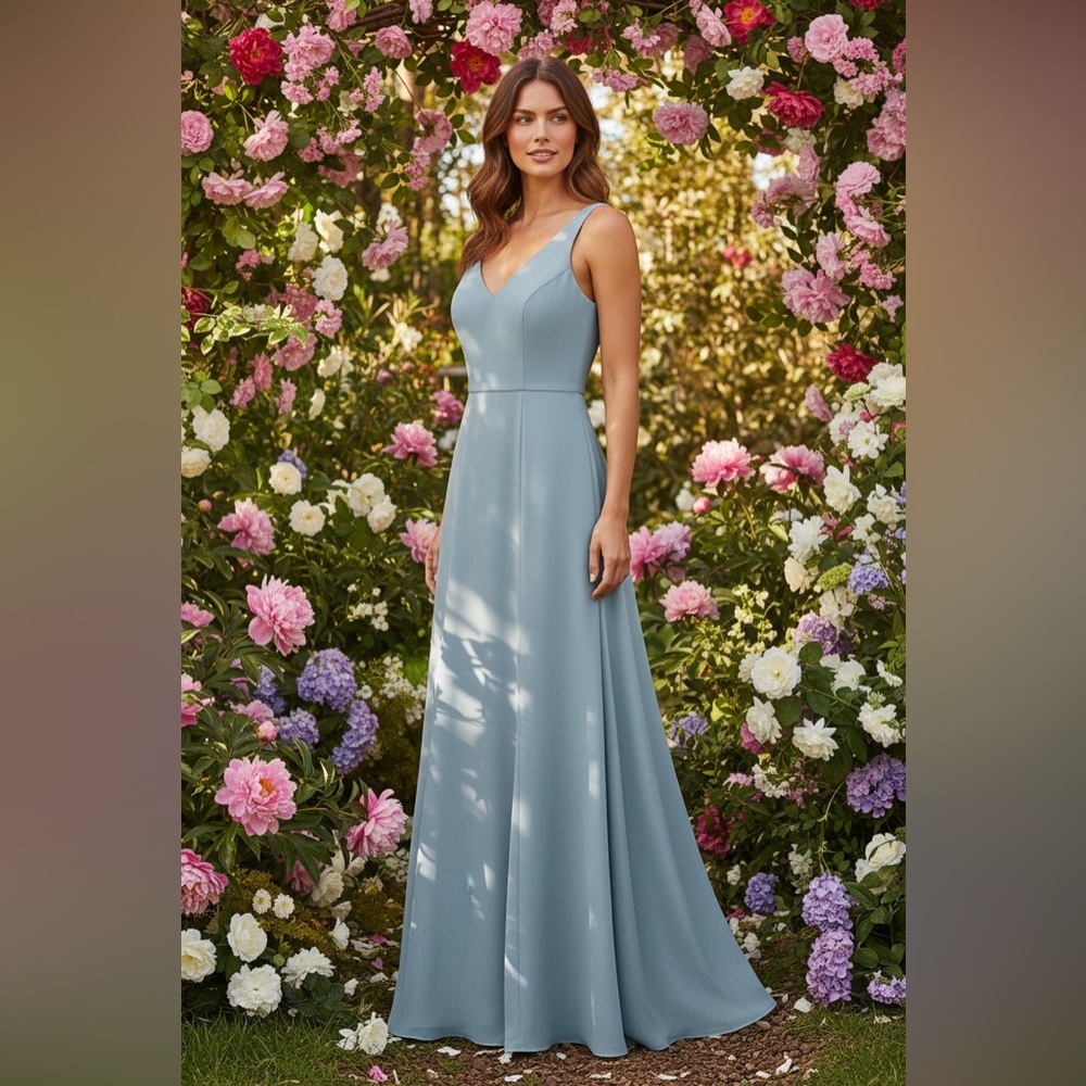 Show me your MuMu  Elegant Blue Sleeveless Dress size small nwt